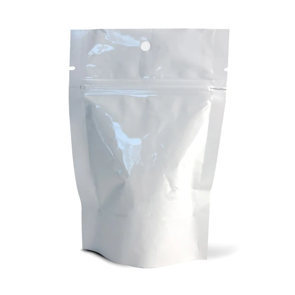 White Foil 4 x 6 +2.5 Stand Up Pouch White Foil 4 x 6 +2.5 Stand Up Pouch