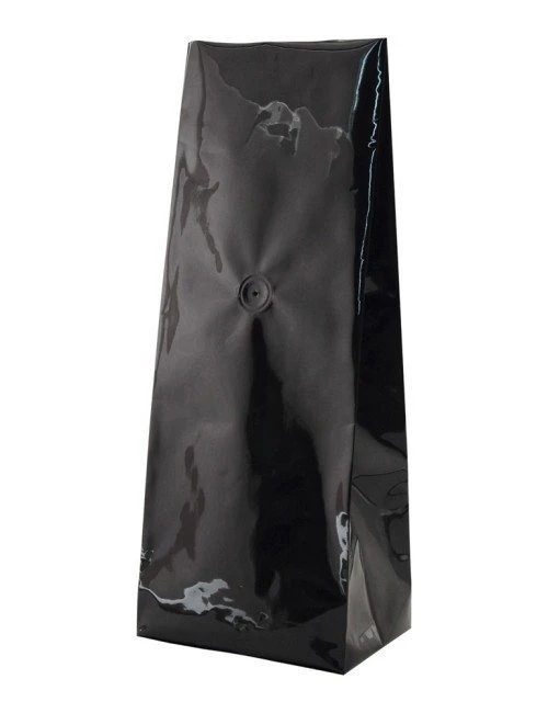 Black 2 lbs Side Gusset Bags with Valve Black 2 lbs Side Gusset Bags with Valve