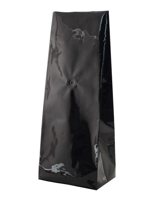 Black 2 lbs Side Gusset Bags with Valve