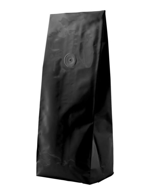 Matte Black 2 lbs Side Gusset Bags with Valve Matte Black 2 lbs Side Gusset Bags with Valve