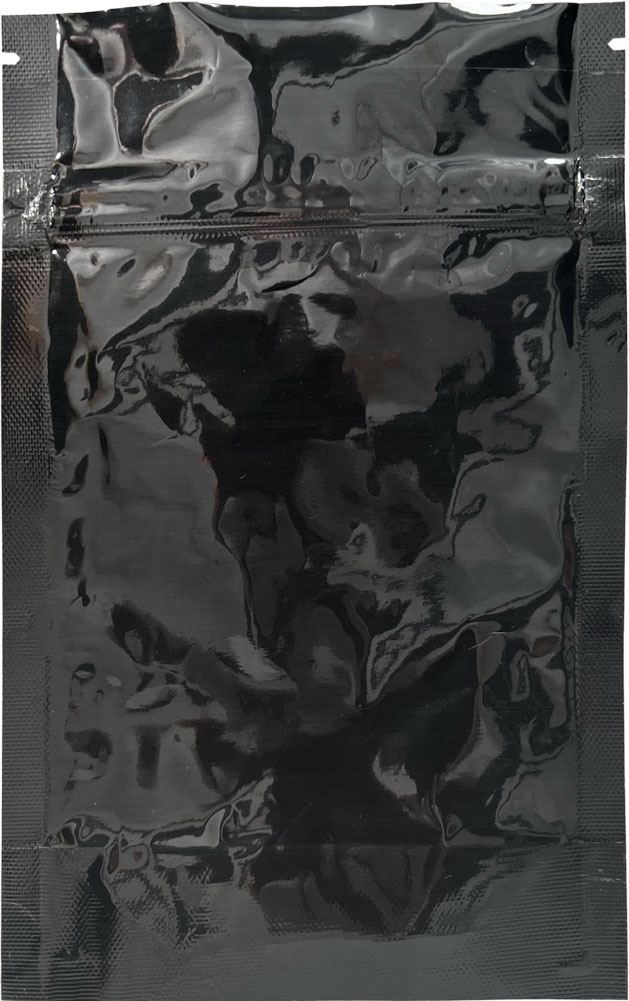 Back of 5 x 8 + 2.5 Child Resistant  Stand Up Pouches