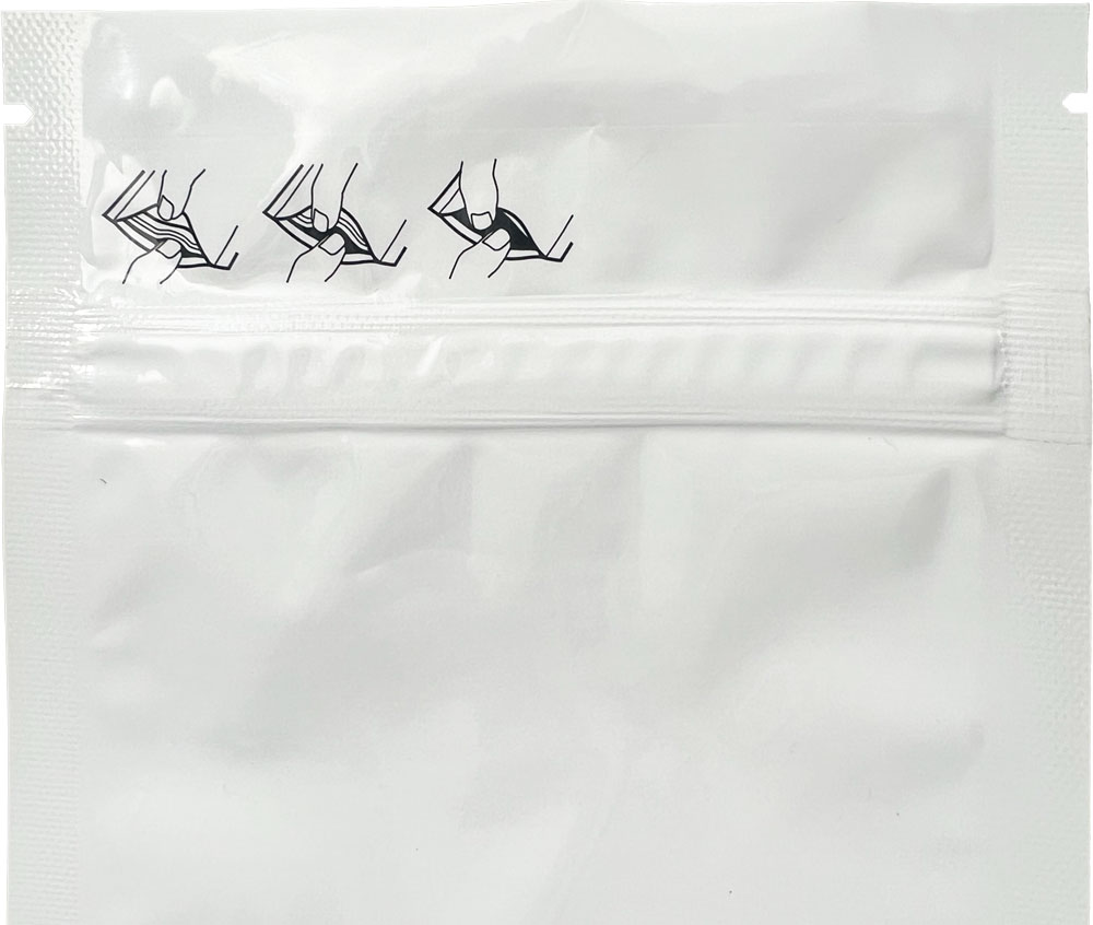 Top of Bag 5 x 8 + 2.5 Child Resistant Stand Up Pouches