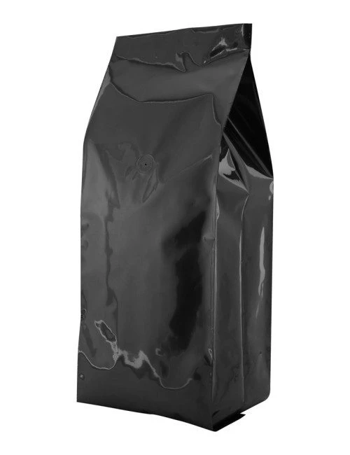 Black 5 lbs Side Gusset Bags with Valve Black 5 lbs Side Gusset Bags with Valve