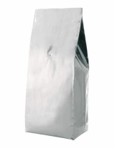 Silver 5 lbs Side Gusset Bags with Valve