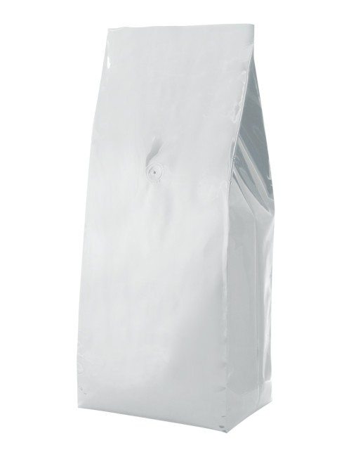 White 5 lbs Side Gusset Bags with Valve White 5 lbs Side Gusset Bags with Valve