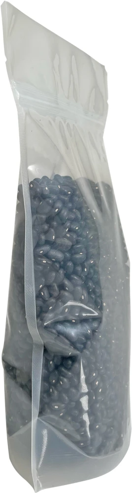 Clear 16 oz. Stand Up Pouch Side 16 oz Stand Up Zipper Pouch Bags 7x11 1/2 + 4 CLEAR PET/LLDPE Side
