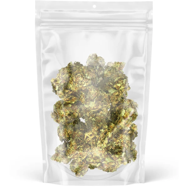 Clear 7.5 x 11.5 + 3.5 Stand Up Pouch for Weed Clear 7.5 x 11.5 + 3.5 Stand Up Pouch for Weed