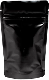 1 oz Stand Up Pouch Clear/Black PET/ALU/LLDPE Back