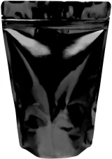 12 oz Stand Up Pouch Clear/Black PET/ALU/LLDPE Back