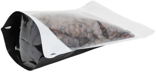 Clear/Black 16 oz. Stand Up Pouch Bottom Gusset 16 oz Stand Up Pouch Clear/Black PET/ALU/LLDPE