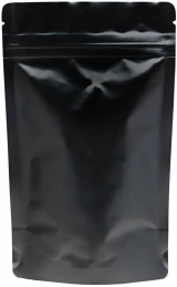 2 oz Stand Up Pouch Clear/Black PET/ALU/LLDPE Back