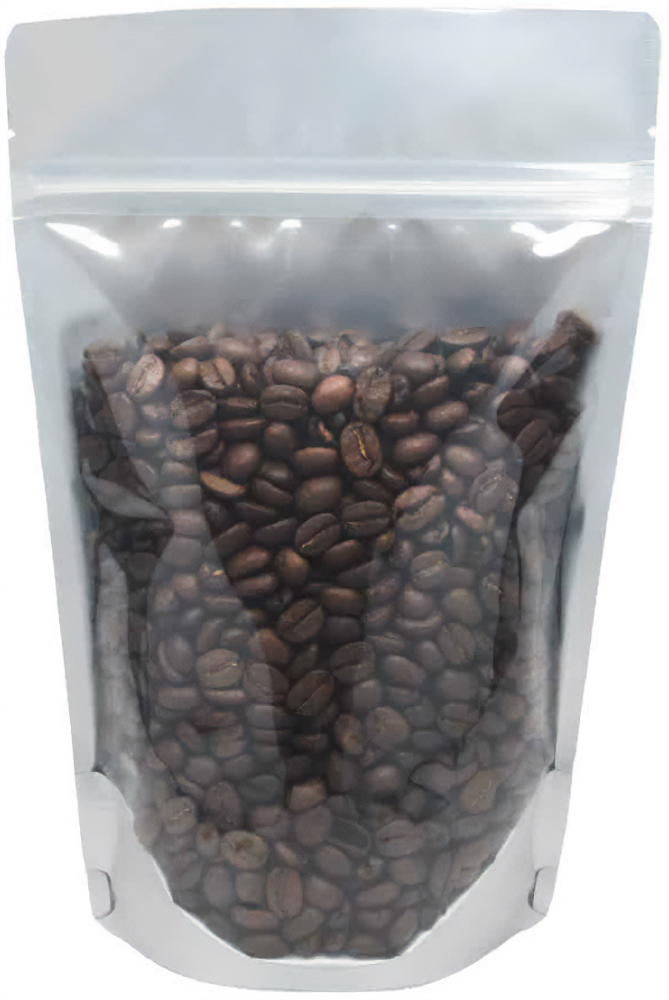 8 oz Stand Up Pouch Clear/Black PET/ALU/LLDPE