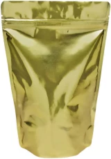 12 oz Stand Up Pouch Clear/Gold PET/ALU/LLDPE Back