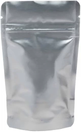 1 oz Stand Up Pouch Clear/Silver PET/ALU/LLDPE Back