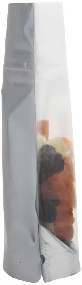 Clear/Silver 1 oz. Stand Up Pouch Side 1 oz Stand Up Pouch Clear/Silver PET/ALU/LLDPE Side