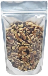 4 oz Stand Up Pouch Clear/Silver PET/ALU/LLDPE with nuts