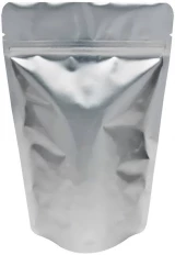 8 oz Stand Up Pouch Clear/Silver PET/ALU/LLDPE Back