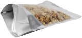 8 oz Stand Up Pouch Clear/Silver PET/ALU/LLDPE Bottom Gusset with Granola
