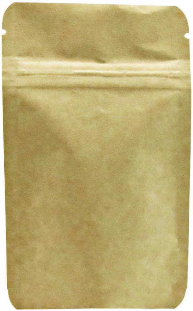 1 oz Metalized Stand Up Pouch Kraft KRAFT/VMPET/LLDPE