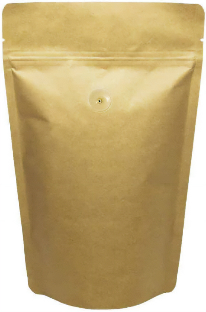 16 oz Stand Up Pouch with valve Kraft KRAFT/ALU/LLDPE