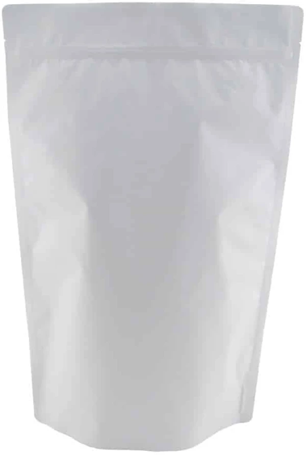 Matte White 5 lb Stand Up Pouch Matte White 5 lb Stand Up Pouch