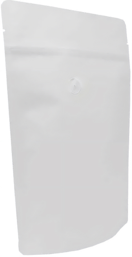 White Kraft 2 lb Stand Up Pouch with Valve  Side 2 lb Stand Up Pouch with valve White Kraft WHITE KRAFT/PET/ALU/LLDPE Side