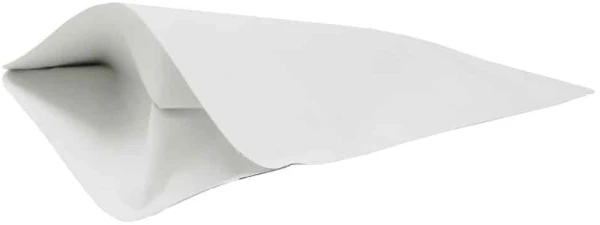 Bottom of 4 oz Stand Up Pouch White Kraft WHITE KRAFT/PET/ALU/LLDPE for Weed Bottom of 4 oz Stand Up Pouch White Kraft WHITE KRAFT/PET/ALU/LLDPE for Weed