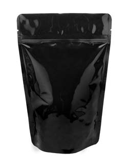 12 oz Stand Up Pouch Black PET/ALU/LLDPE