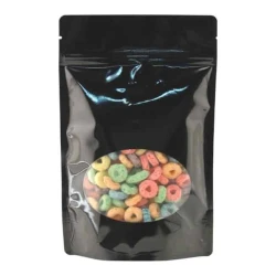 Black 8 oz. Window Stand Up Pouch