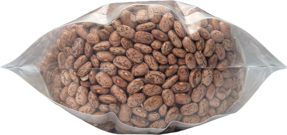 24 oz. Stand Up Zipper Pouch Bags - 8 5/8x11 1/2 + 4 CLEAR - PET/LLDPE Bottom Gusset with Beans