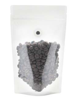 4 oz Stand Up Pouch with valve Clear PET/LLDPE