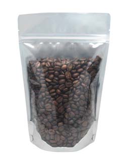 4 oz Stand Up Pouch Clear/Black PET/ALU/LLDPE