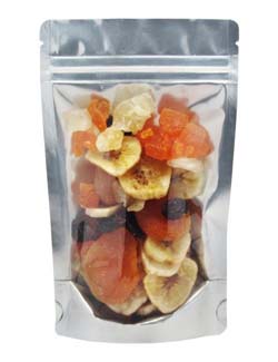 2 oz Stand Up Pouch Clear/Gold PET/ALU/LLDPE