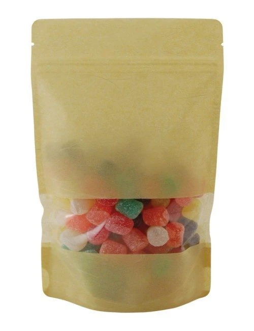 8 oz Rice Paper Stand Up Pouch Kraft RICE PAPER/PET/LLDPE 8 oz Rice Paper Stand Up Pouch Kraft RICE PAPER/PET/LLDPE