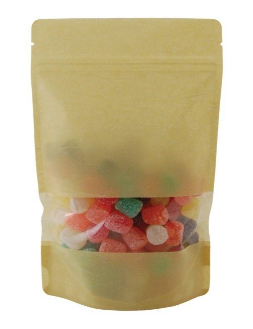 8 oz Rice Paper Stand Up Pouch Kraft RICE PAPER/PET/LLDPE 8 oz Rice Paper Stand Up Pouch Kraft RICE PAPER/PET/LLDPE