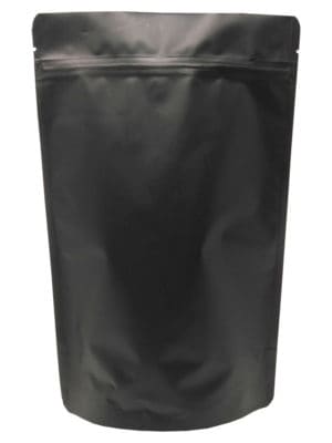 12 oz Stand Up Pouch Matte Black MBOPP/PET/ALU/LLDPE