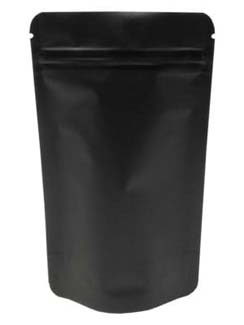 2 oz Stand Up Pouch Matte Black MBOPP/PET/ALU/LLDPE