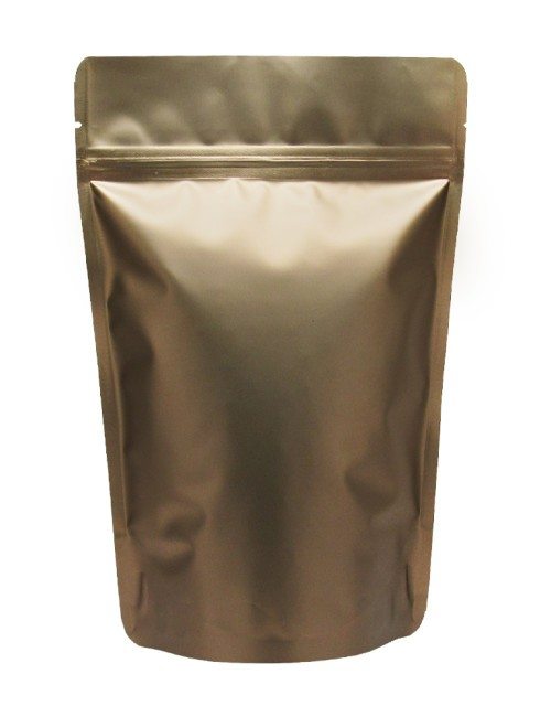 16 oz Stand Up Pouch Matte Bronze MBOPP/PET/ALU/LLDPE