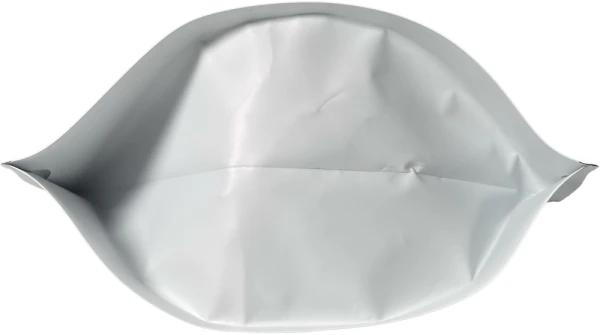 Matte White 12 oz. Stand Up Pouch with Valve Bottom 12 oz. Stand Up Zipper Pouch Bags with valve - 6 3/4x10 1/2 + 3 1/2 MATTE WHITE - MBOPP/PET/ALU/LLDPE Bottom