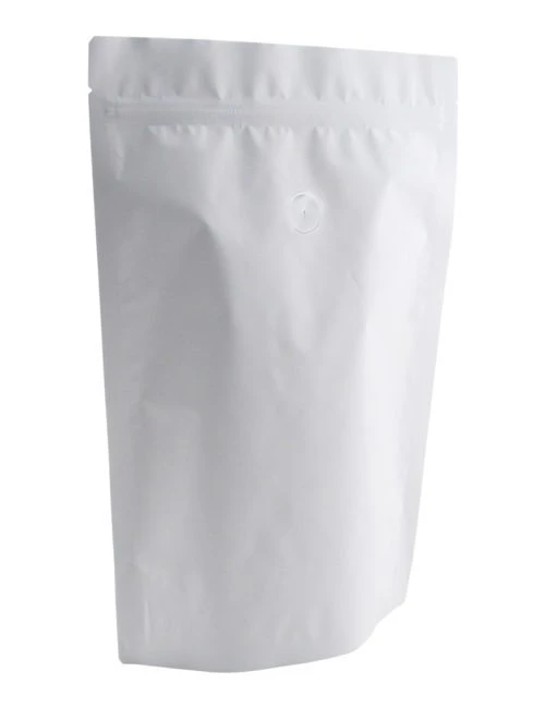 Matte White 2 lb Stand Up Pouch with Valve Matte White 2 lb Stand Up Pouch with Valve