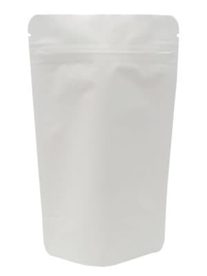 2 oz Stand Up Pouch Matte White MBOPP/PET/ALU/LLDPE