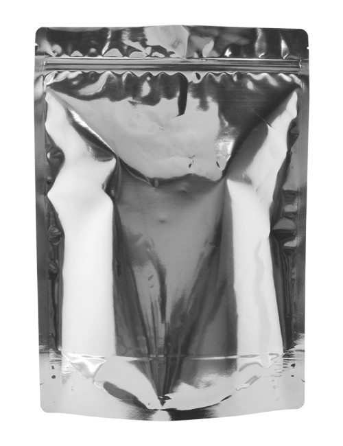 Silver 4 lb Metalized Stand Up Pouch Silver 4 lb Metalized Stand Up Pouch