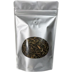Silver 8 oz. Window Stand Up Pouch with Valve