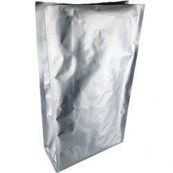 Silver Foil 10 lbs Quad Seal Side Gusset Bags