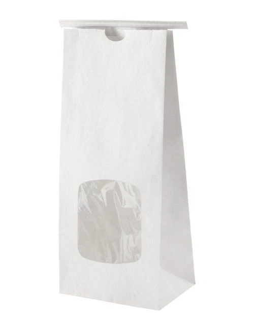 1 lb Bag with Window - White w/Tin Tie 1 lb Bag with Window - White w/Tin Tie