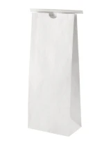1 lb Paper Bag - White w/Tin Tie