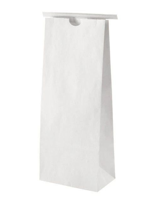 1 lb Paper Bag - White w/Tin Tie