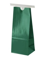 1/2 lb Paper Bag - Green w/Tin Tie