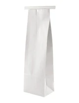 1 lb Paper Bag - (narrow) - White w/Tin Tie
