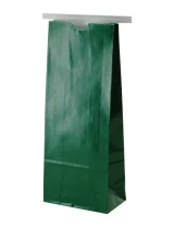 1 lb Paper Bag - Green w/Tin Tie